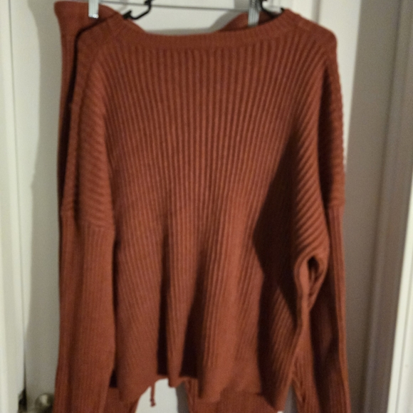 Fashion Nova Rust Ribbed Sweater Set - Picture 3 of 5